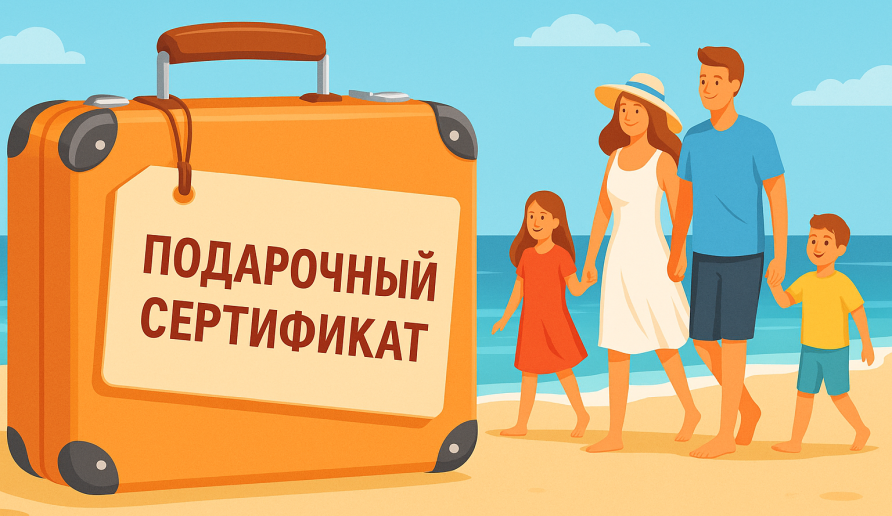 Подарочный сертификат на туры для физических лиц